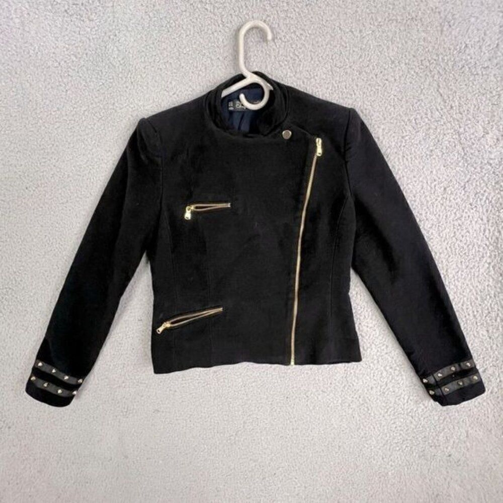 ZARA TRAFALUC WOMENS JACKET SIZE M BLACK - Picture 12 of 12